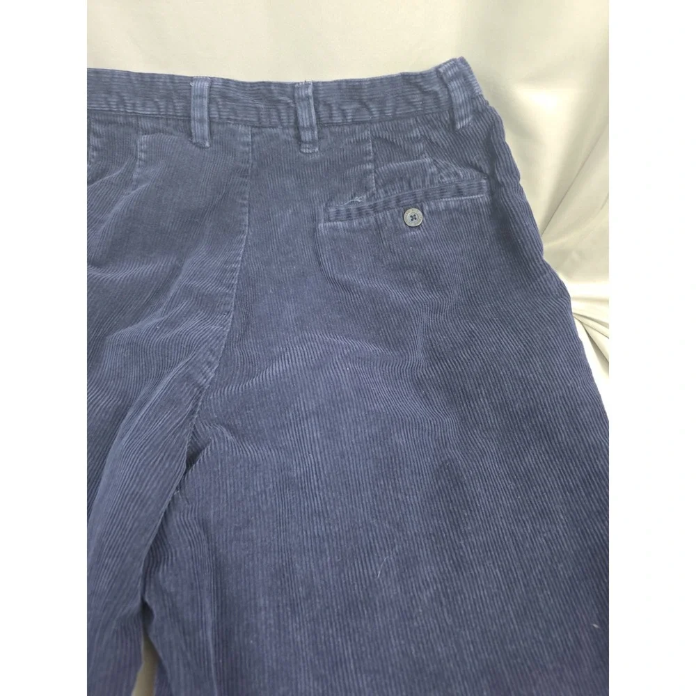Vintage Y2K Corduroy Pants By Northern Reflections Womens 12 Blue Cotton Stretch